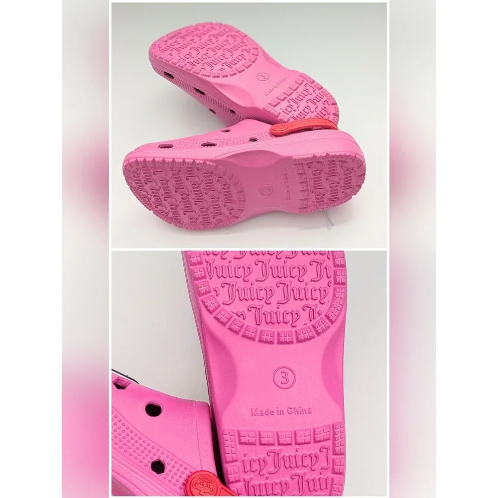 Juicy Couture Kids' (Size 3) Pink Slip-On 
